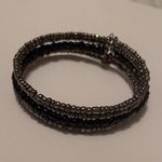 Women’s Cuff Stretchy / Adjustable Bead Costume Bracelet Grey / Black Photo 4