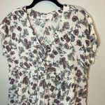 True Craft  White Floral Print Babydoll Dress Size Medium Photo 2