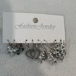 Silver Charm Earrings Set Photo 0