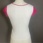 Y2K Pink Mesh Star Baby Tee Coquette Punk Style White Size undefined Photo 4