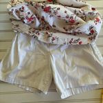 Karen Scott  Skort Womens size 6 White Floral Cotton Stretch Casual Skirt Photo 6