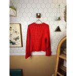 Evereve Red Relaxed Fit Cuffed Ribbed Knit Sweater - Size - XS Photo 2