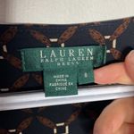 Lauren Ralph Lauren equestrian chain link faux wrap dress with side ruching sz 6 Brown Photo 9