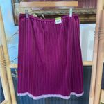 Old Navy NWT Vintage Y2K  Velvet Stretch Pleated Skirt w Lace Trim ~ Size M 💚🍄 Photo 2