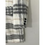 BCBGMAXAZRIA  M Plaid Faux Fur Shaggy Coat Winter Sophistication Midi Jacket Photo 4