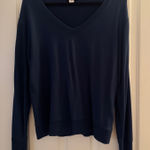 Athleta  V-Neck Sweatshirt - Navy Photo 0