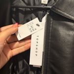 Topshop Faux Leather Jacket Black Photo 2