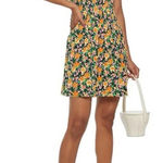Maje  Rockinie Pleated Floral Plisse Crepe Puff Sleeve Mini Dress‎ Size 1 (small) Photo 0