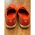 Taylor Swift  x Keds Red Lace Overlay w/ Guitar Pick Charm Size 7.5 EUC!!! Photo 3