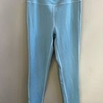 frankie's bikinis Women light Blue High Rise Contrast Trim Active Leggings size M Photo 2