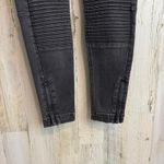 H&M Mama Size 6 Skinny Ankle Maternity Jeans Black High Rib Panel Size 6 Casual Photo 2