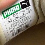 Puma  Basket Platform Birch Leather Suede Ribbon Lace Up Platform Shoes 9‎ Photo 5