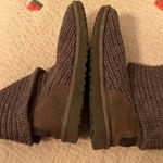 UGG Womens Gray Sweater Boots Size 4 Photo 4