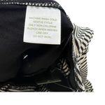 Garnet Hill One Piece Swimsuit Ruched Plunge Striped Black Cream Size 8 Photo 14