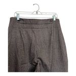 Nine West Brown Wide-Leg High-Waisted Gold metallic Pants Size 12 Photo 4