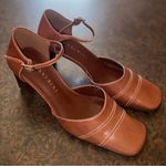 Gianni Bini Gianna Bini Caramel Brown Leather Pumps - size 7 Photo 2
