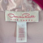 Oscar de la Renta  Blush Satin Robe with Lace Cuffs Photo 1