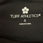 Tuff Athletics Black with Colorful Leaf Print Stretchy Cropped Leggings Size S Photo 5