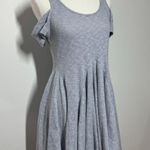 Free People  Beach Women S Dress Tiny Dancer Cold Shoulder Blue Spring Summer Photo 2