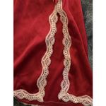 Vintage Y2K Lace Slip Dress Red White Women's Large Shift Romantic Holiday Sexy Photo 2