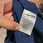 Patagonia  Organic Cotton Blue Dress Size Small Button Front Tie Waist Casual Photo 5