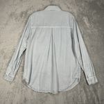 Anthropologie Holding Horses Shirt Womens Small Blue Chambray Pearl Snap Western Photo 2
