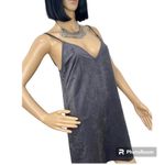 Aritzia Wilfred Free Viviene Slip Spaghetti Strap Gray Microfiber Dress Medium Photo 2