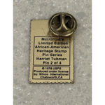 McDonalds 70s Harriet Tubman Limited Edition African American Heritage Stamp Pin Gold Photo 1