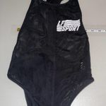 LF THE BRAND BLACK WITH WHITE LOGO MESH RACER BACK BODYSUIT SIZE XS Photo 7