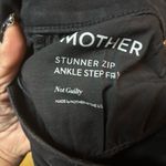 Mother Stunner Zip Ankle Step Fray Not Guilty Quiet Luxury Minimalist Jeans 26 Black Photo 5