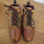 Ladies' Bass Leather Two Tone Ankle Boots Size 7.5B Brown Photo 4