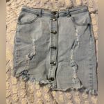 Vintage Havana Distressed Denim Skirt from  Size Small Photo 2