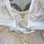 We The Free Scarlett Twisted Strap Tie Front Ribbed Tank in White Large Photo 9