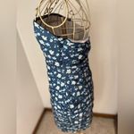 Princess Polly  blue floral strapless Oscar dress size 8 Photo 6