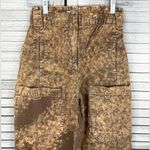 Urban Outfitters  (BDG) Brown Acid Wash Baggy High Waisted Cargo Jeans-Small Photo 1