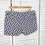 Old Navy  Seahorse Print Cotton Chino‎ Shorts Blue White 10 Photo 1