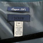 J.Crew  teal dress Super 120s Wool banquette sleek blue/green sheath sz 10 Photo 5