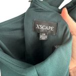 XScape Lucy Long Scuba 14 Green Crepe One Shoulder Dress Photo 4