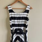 Ann Taylor A Line Dress in Black and White Striped Womens Size 4 Lined B… Photo 9