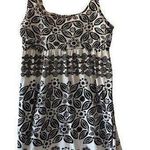 Roxy White & Black Floral Spaghetti Strap Dress Photo 0