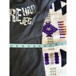 Charades Black/White Graphic Zip Up Collar Dress Size M/L "Rehab Reject" Black Size M Photo 6