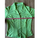 Free People Private Label Lime Green Button Up Blouse Size Small Photo 3