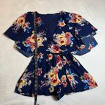 Women's Floral Print Flowy Playsuit Romper Size X Photo 8