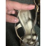 Audrey Brooke NIB  Silver and Gold Metallic Heels Photo 6