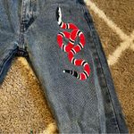 Adika Snake Print Straight leg denim jeans size xs Photo 5