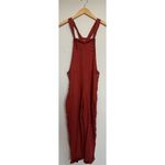 Hollister Women's Orange Overalls Jumpsuit Size S Adjustable Straps Pockets Photo 1