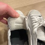 P448  Calf Hair John Embellished Low Top Sneakers Glitter Fur Size 38/7.5-8 US Photo 9