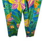 Ralph Lauren Lauren  Pants Womens Sz 10 Multicolor Floral‎ Side Zip Crop Tropical Photo 3