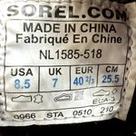 Sorel  Firenzy Boots Water Resistant Suede Wool Lined Snow Lace Up Purple 8.5 Photo 5