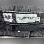 Fresh Produce  1 Grunge DefLeppard Patches Black Denim Mini Skirt Photo 8